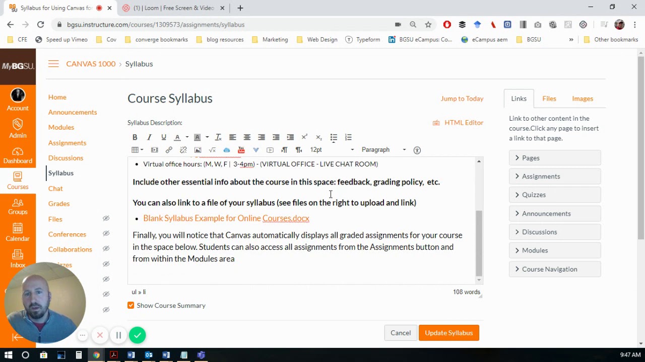 Adding Virtual Office Hours to your Canvas Online Course YouTube