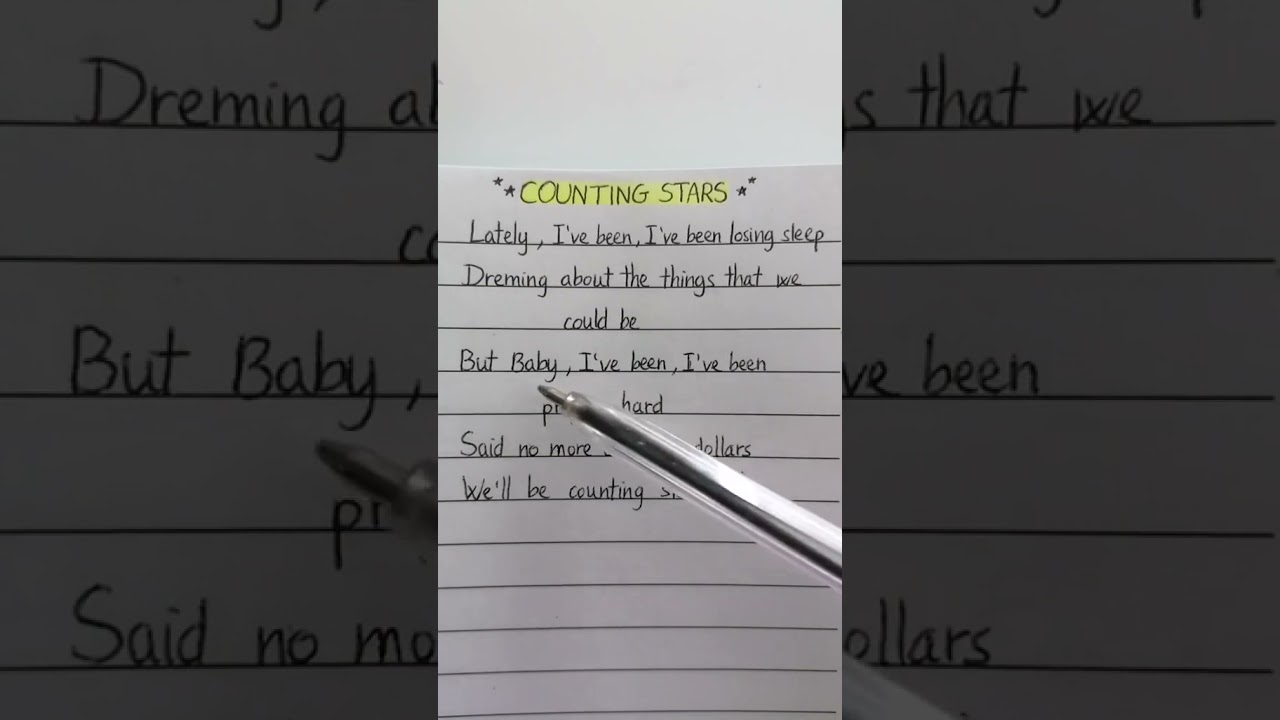 Counting Stars Lyrics