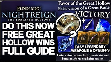 Nightreign Forsaken Hollows - Great Hollow is OP - Easy Wins & New Shifting Earth Guide Elden Ring!