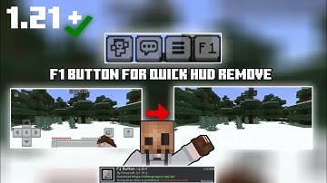 F1 Button Resource Pack for MCPE 1.21+ 🤗