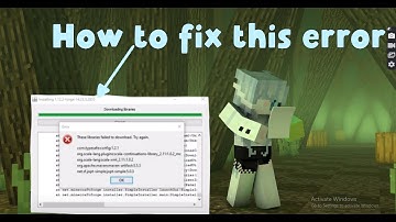 How to fix "these Libraries failed to download try again" (tutorial)