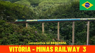 Cab Ride Vitória-Minas Railway Part 3 (Governador Valadares - Desembargador Drumond, Brazil) 4K