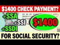 CHECK PAYMENTS FOR SOCIAL SECURITY SSI SSDI MONEY UPDATE FOR ALL BENEFICIARIES?