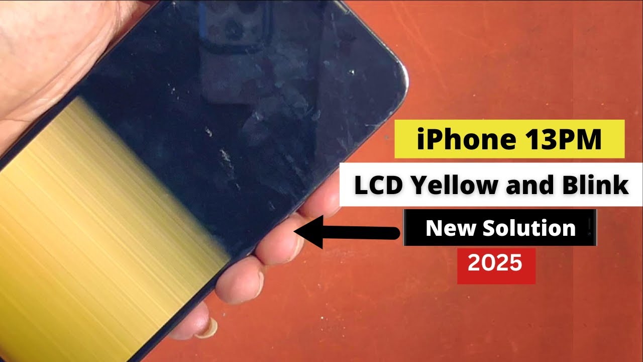 iPhone 13 Pro Max Yellow Blinking and Black Screen Fixed 2025 | No