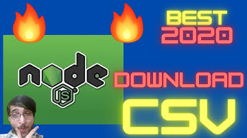 Node.js Express Download CSV File From Array of Objects Using objects to csv Library Full Tutorial