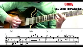 Candy / Jazz Guitar Improvisation(アドリブ1コーラス)