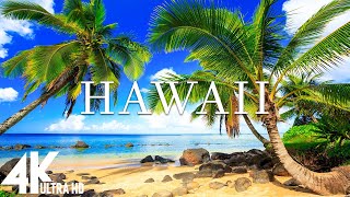 FLYING OVER HAWAII (4K UHD)  Relaxing Music Along With Beautiful Nature Videos(4K Video Ultra HD)