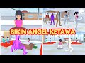 Bikin angel ketawa  vlog king happy family  sakura school simulator