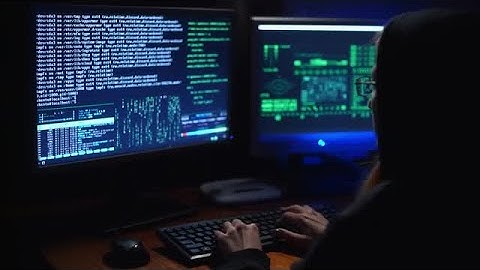 Female Hacker Cracking A Password Stock Video