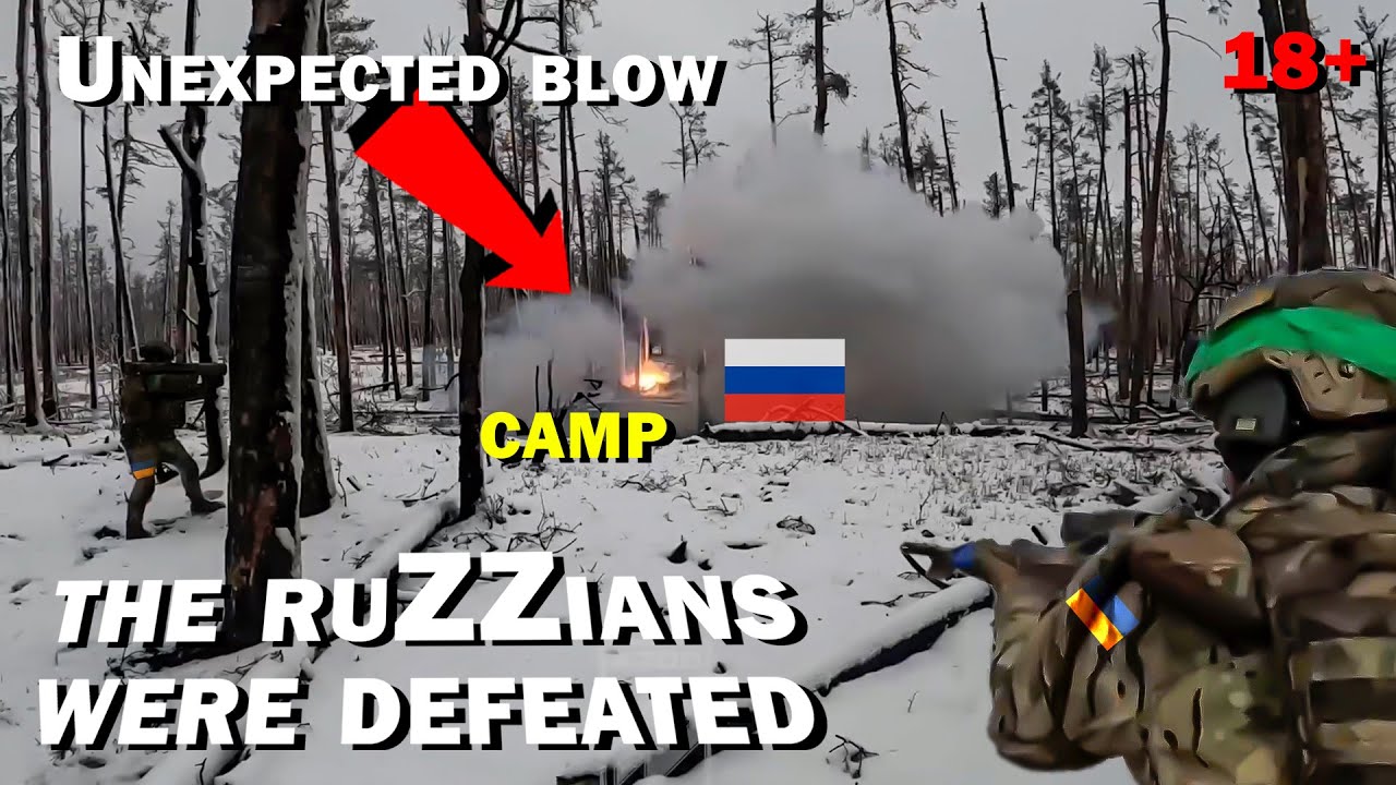 Ukrainians Break into the Camp of Russian Soldiers! 18+ Russians Lost