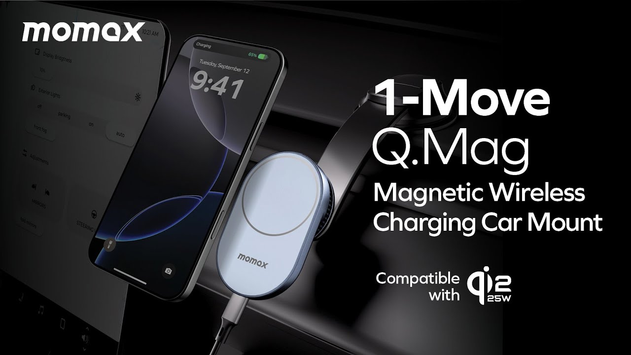 [Momax] 1-Move Q.Mag Magnetic Wireless Charging Car Mount | Ready to Level Up Your Drive?🚗