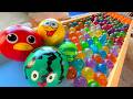 New generation water marble run ⭐ ASMR with new red, green, and yellow marbles and water Season 2-②