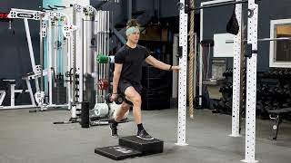 Front Foot Elevated Hand Supported Suitcase KOT Split Squat