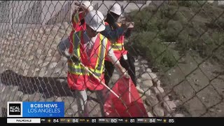 Caltrans leads a community clean-up kicking  off Earth Day