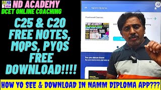 DIPLOMA C25 C20 All Branch FREE NOTES MQPS PYQS WITH SOLUTION DOWNLOAD |How to Download |ND Academy screenshot 4