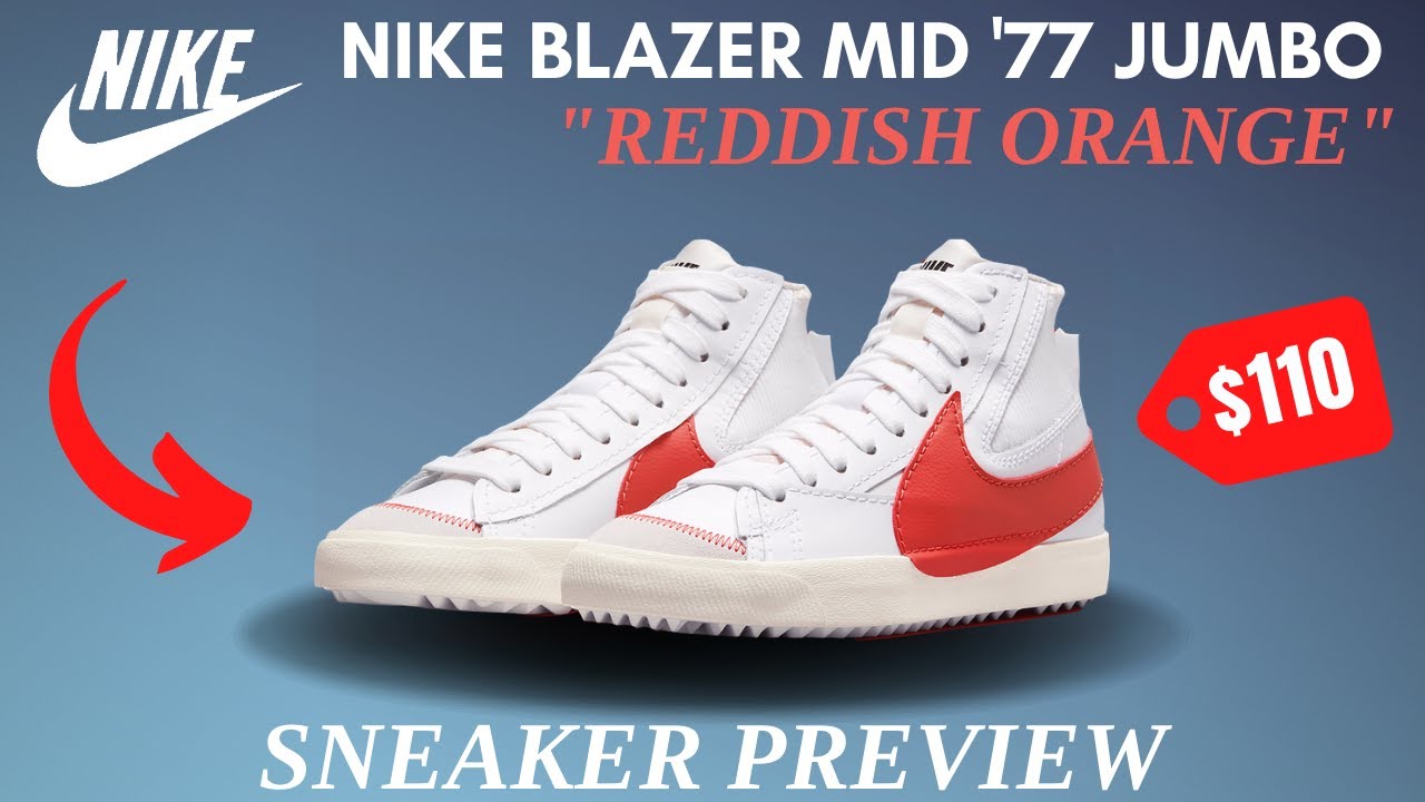 nike blazer mid orange