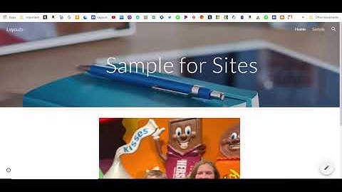 Google Sites - How to add a favicon (shortcut icon) and how to show when your page was last updated.