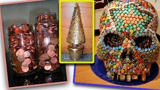 25 creative ideas for home decorating with pennies