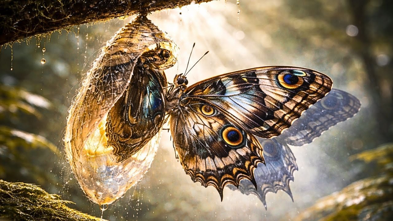 The Moment of Change | A Butterfly Breaking Free
