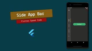 Flutter Speed UI - Side App Bar - Day 3