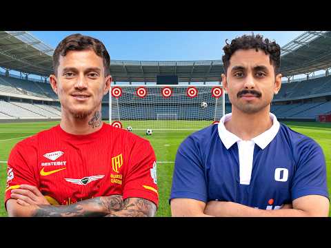 تحدي لاعب محترف ضد شخص عادي مين افضل ؟