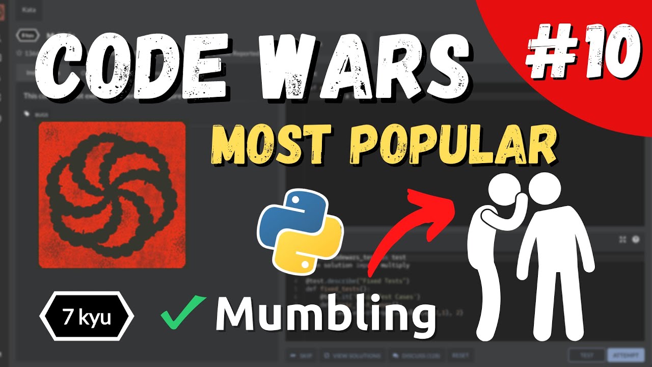Mumbling - Codewars Popular Katas SOLVED #10 - YouTube