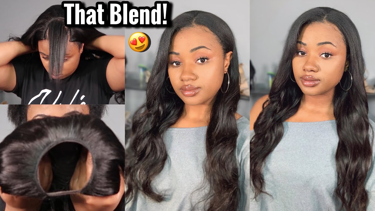 Wig partial ASK ME how? U Blende into your hair Blending a half wig with your real hair | Quick Summer  main image 3