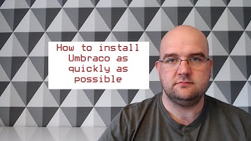 How to install umbraco as quickly as possible (5 mins)