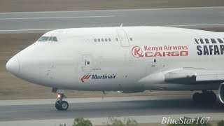Safari Connection (Martinair) Boeing 747-400BCF (PH-MPS) takeoff from HKG/VHHH RWY 07R