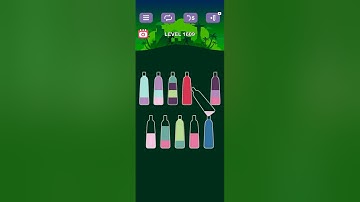 water sort puzzle -sort color puzzle game level 1609