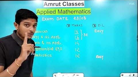 Applied Mathematics | Introduction | Diploma Sem 2 | GTU