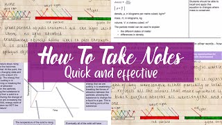 The BEST NOTETAKING Method | How I Take Notes | GCSE Study Tips