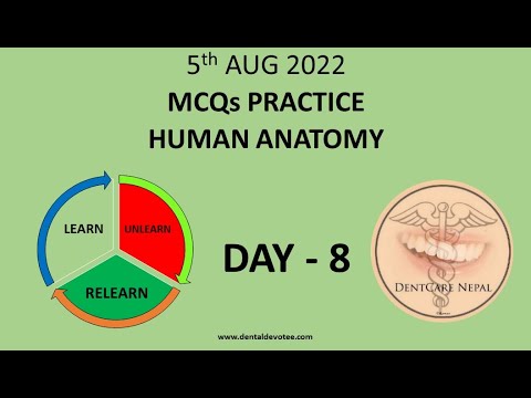 Day 8 - Daily Dental MCQs - HUMAN ANATOMY MCQs @DentCareNepal