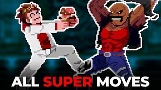 ALL SUPER MOVES TUTORIAL - River City Fighters / Kunio no Nekketsu School Fighters (Fangame) screenshot 3