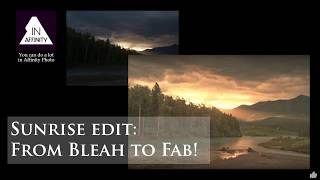 Sunrise Edit: From Bleah to Fab, with Affinity Photo screenshot 4