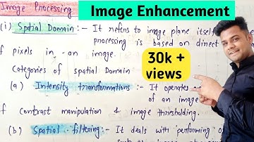 Image Enhancement in digital image processing in hindi | Lec-12