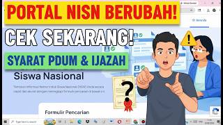 The NISN Portal Has Changed! Check and Validate Your NISN for PDUM, Diplomas, and PPDB Now!