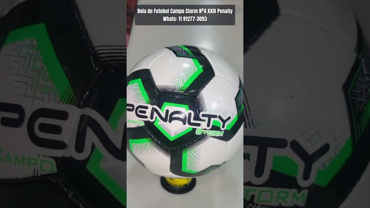 Bola Futebol Campo Storm Nº4 XXIII Penalty - Bca/Vd/Pt - Mercadão