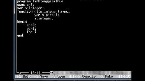 Viết chương trình con tính tổng giai thừa S=1/1! + 1/2! + 1/3!+...+1/n!