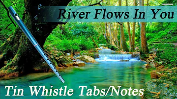 RIVER FLOWS IN YOU (Yiruma) - TIN WHISTLE NOTES/TABS - Play Along Tutorial