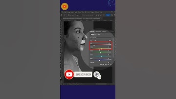 How to remove pimple using black and white adjustments | #photoshop #photoshoptutorial #photoediting