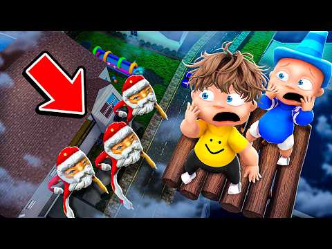 Building a SKYBASE to Hide From GOO GOO GAGA!!  (Whos Your Daddy?!)