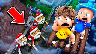 Building a SKYBASE to Hide From GOO GOO GAGA!! (Whos Your Daddy?!)