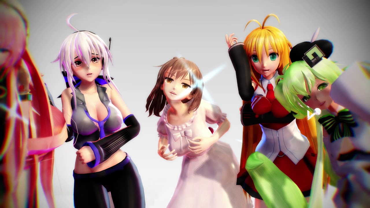 【MMD 60fps】Bakunyu Sentai Pai Ranger - Luka, Haku, Maki, Sasara & Nana