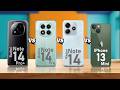 Xiaomi Redmi Note 14 Pro+ VS Xiaomi Redmi Note 14 Pro VS Xiaomi Redmi Note 14 VS iPhone 13 Mini