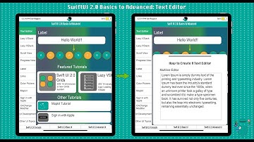 SwiftUI 2.0 Basics To Advanced: TextEditor