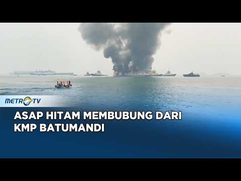 KMP Batumandi Terbakar di Merak 420 Penumpang Dievakuasi