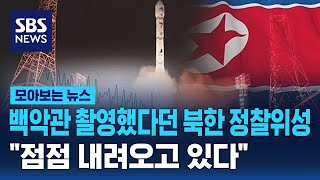 미국 백악관 촬영했다던 북한 정찰위성.."점점 내려오고 있다" / SBS / 모아보는 뉴스