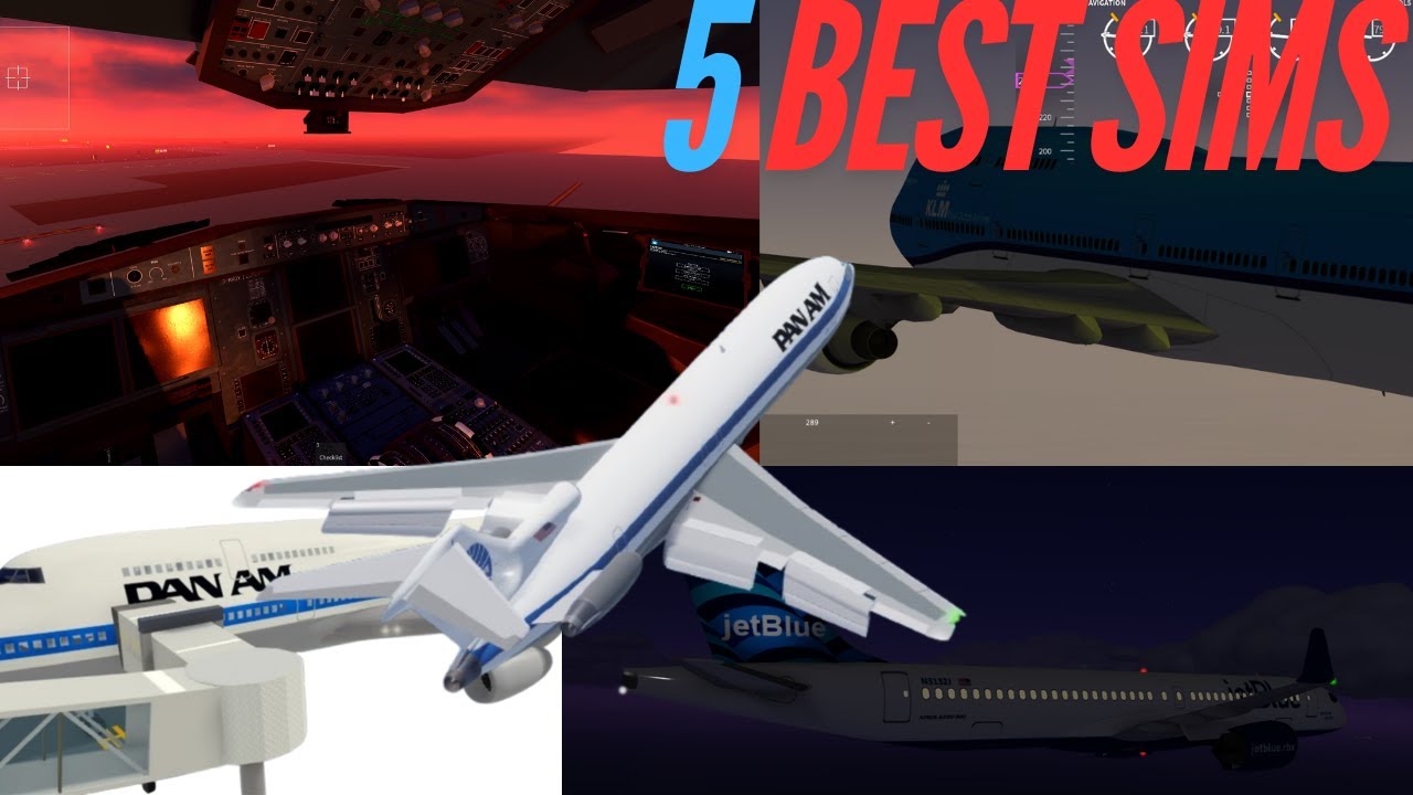 |5 BEST FLIGHT SIMS ON ROBLOX|WORKING JETWAYS, COCKPITS, AND MORE|WORKING A320 SIM| Roblox