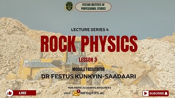 ROCK PHYSICS - LECTURE SERIES 4 | LESSON 3